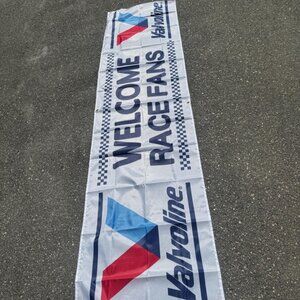 Valvoline Welcome Race Fans Banner/flag - 2 x 8ft Garage Decor